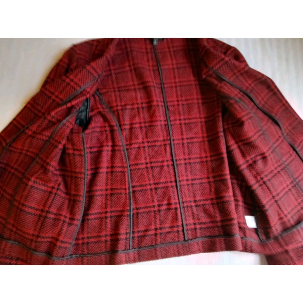 Talbots Blazer 18 Wool Blend Herringbone Plaid Office Preppy Work Career Capsule - Picture 13 of 15